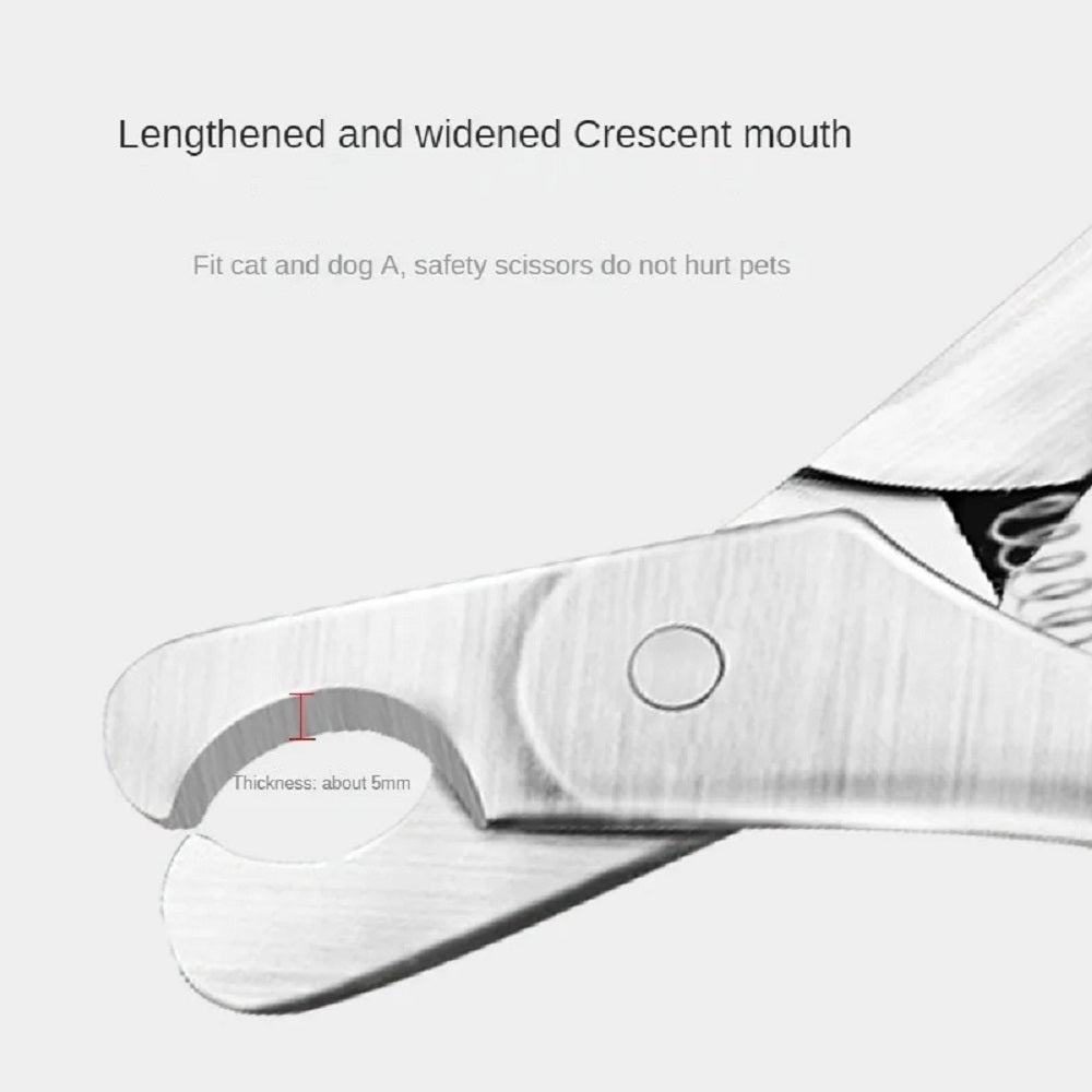 Professional Pet Nail Clipper Safety Stainless Steel Trimmer