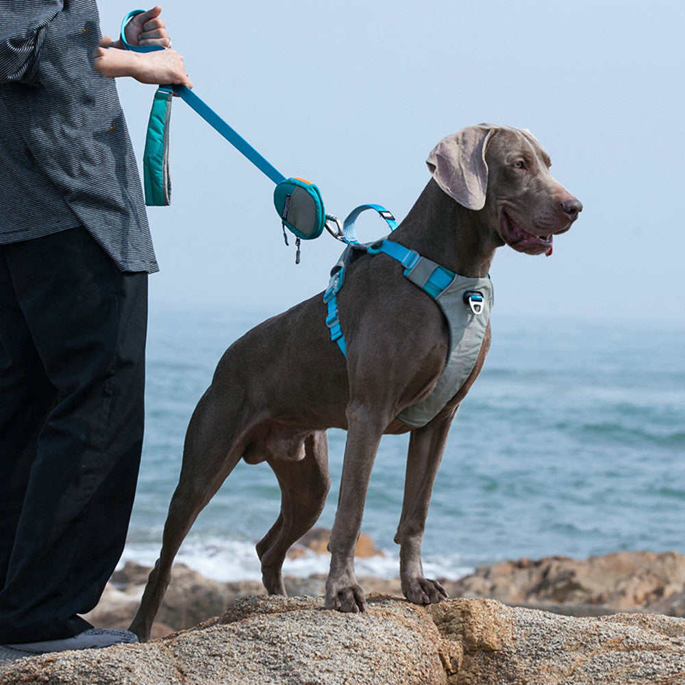 Explosion Proof Pet Chest Strap Harness With Storage Bag