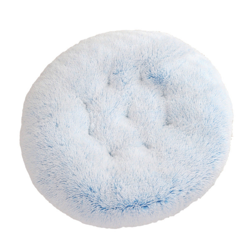 Plush Warm Round Pet Sleep Mat Bed