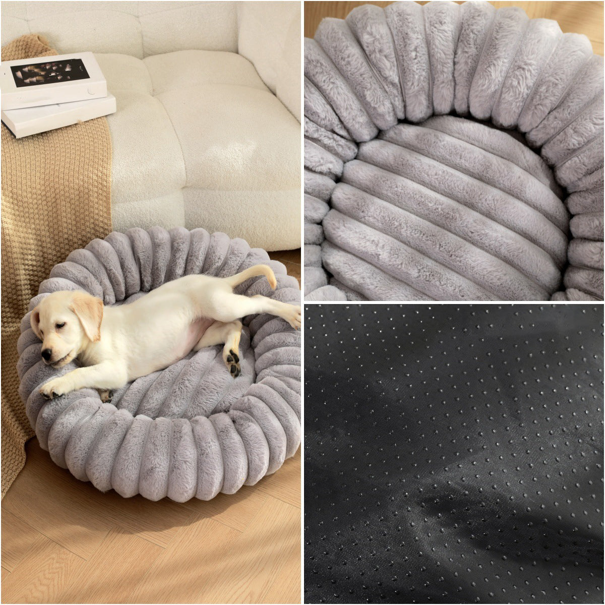 Pet Plush Round Warm Winter Sleeping Bed Mat