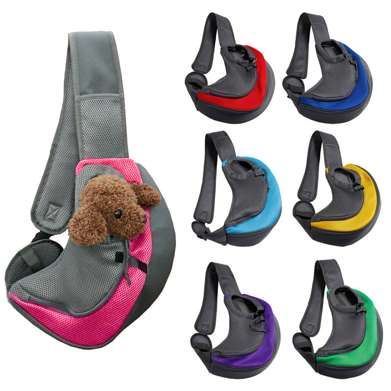 Mesh Oxford Pet Carrier Shoulder Bag Portable Travel Tote