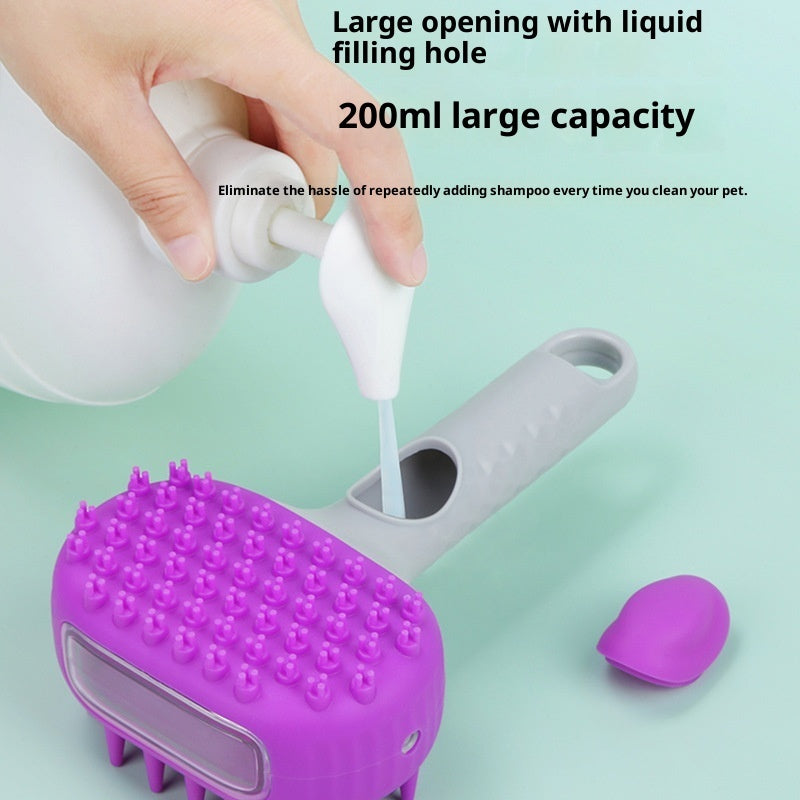 Pet Bath Brush For Grooming And Cleaning Hair