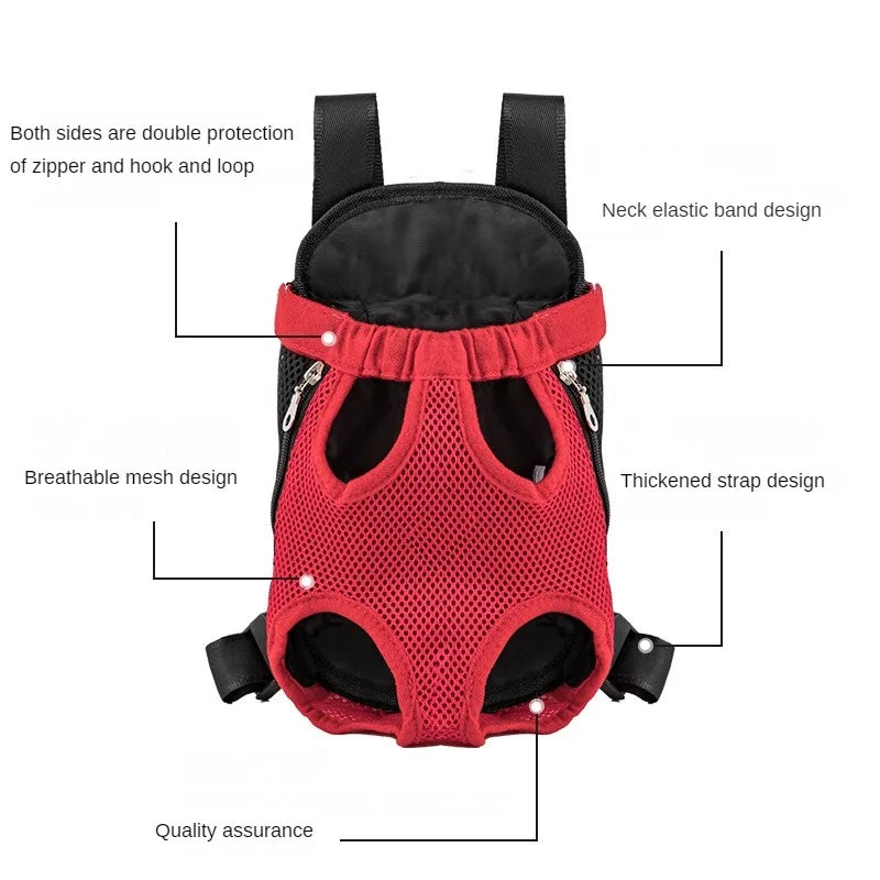 Breathable Pet Backpack Carrier For Small Pets Hiking Travel
