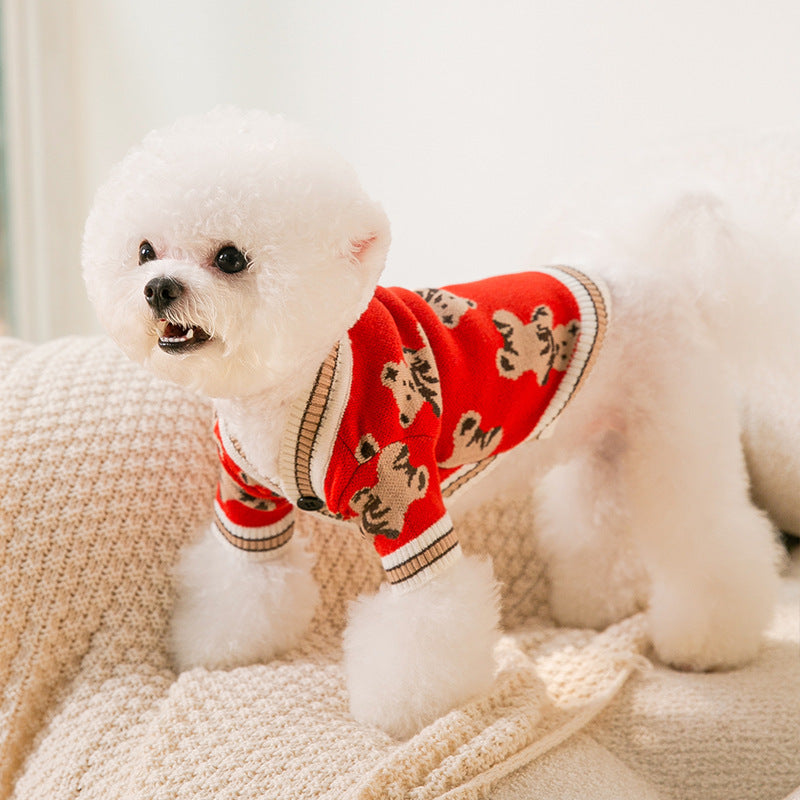Pet Warm Knitted Sweater Winter Clothing