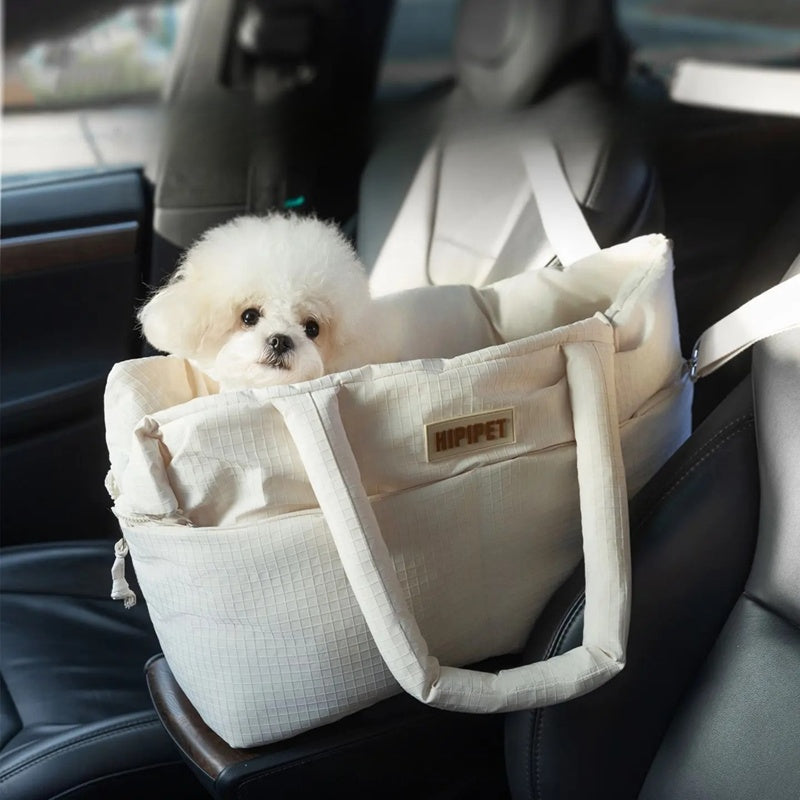 Portable Pet Car Seat Carrier With Safety Leash