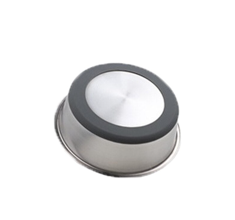 Silicone Base Stainless Steel Pet Feeding And Drinking Bowl