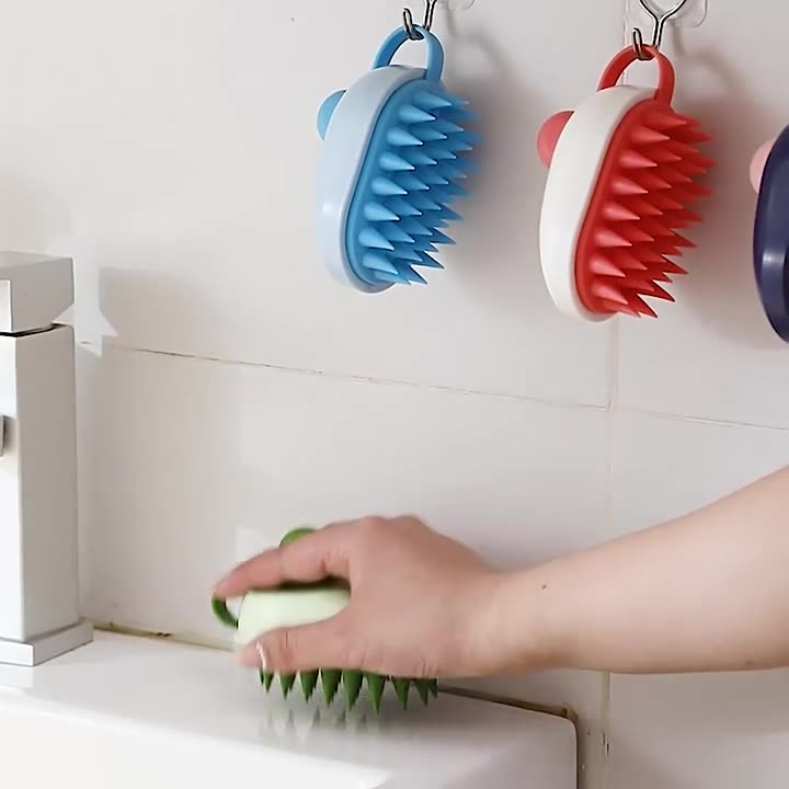 Soft Gel Shampoo Massage Bath Brush Tool