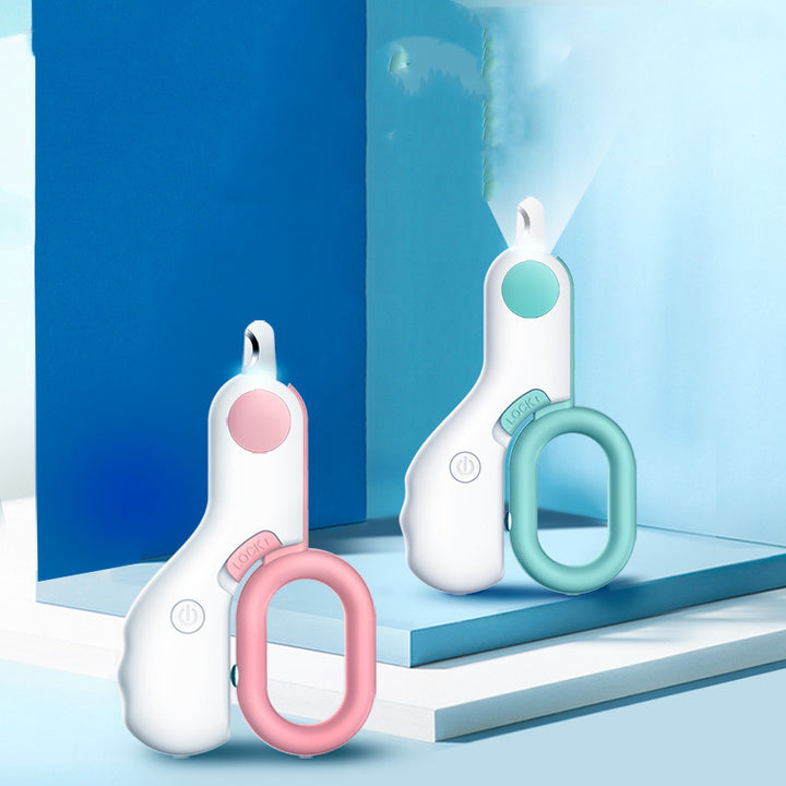 LED Mini ABS Pet Nail Trimmer Tool