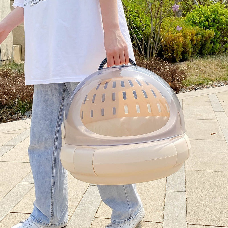 Space Capsule Pet Carrier With Panoramic View And Cushion