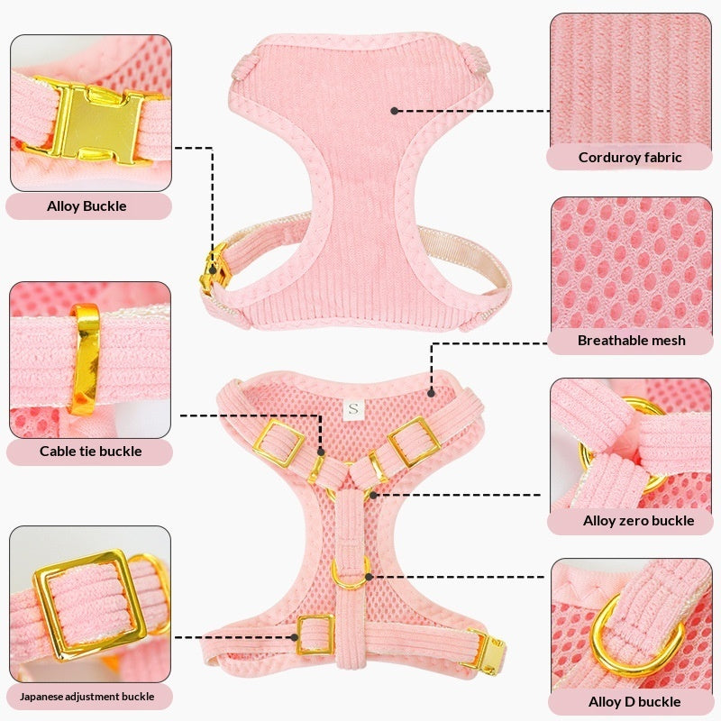 Outdoor Pet Harness And Leash Set