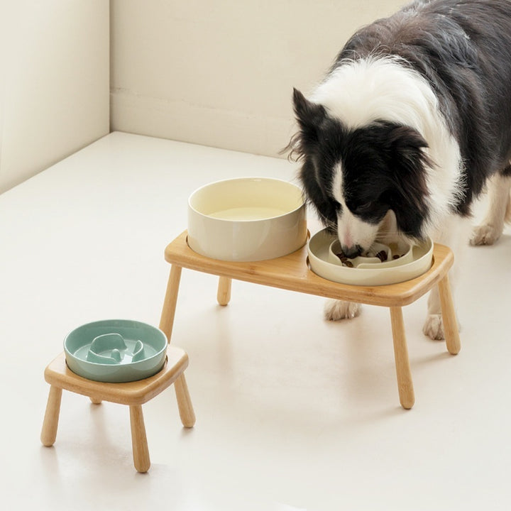 Ceramic Pet Slow Feeding Anti Choking Bowl